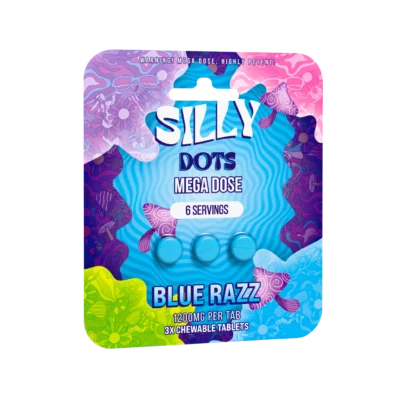Silly Dots Blue Razz Mega Dose